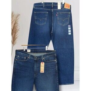 Levi’s 505 Regular Fit Men’s W40 L32 Straight Leg Stretch Blue Denim Jeans